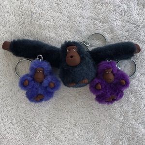 Kipling “Sven” and Baby Monkey Keychains